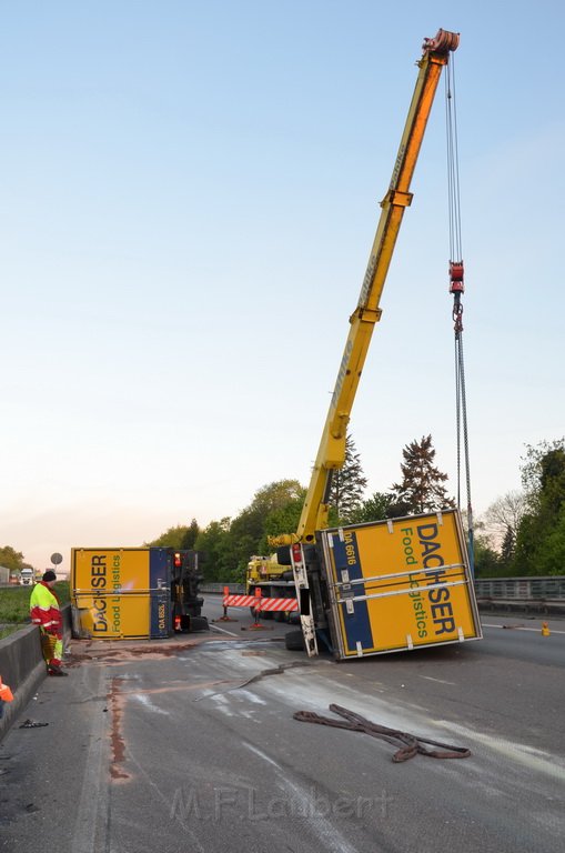 VU LKW umgestuerzt A 3 Rich Oberhausen Hoehe AS Koeln Koenigsforst P027.JPG - Miklos Laubert